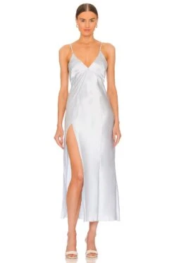 Cream Dress Light Blue