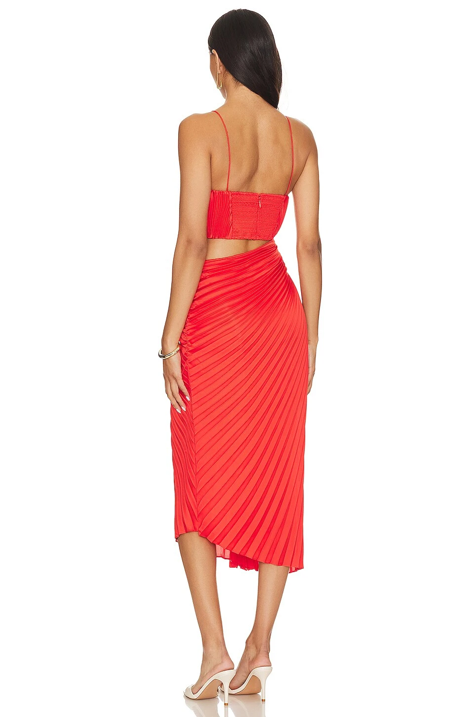 Alice + Olivia Fayeth Dress Chili Pepper - Image 3