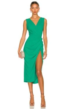 Pomona Dress Dark Green