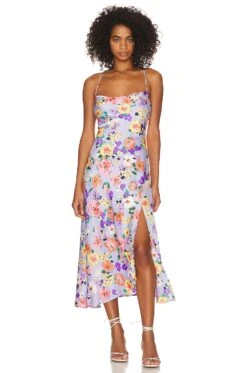 Gaia Dress Periwinkle Floral