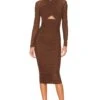 Bardot Aliyah Dress Chocolate