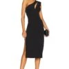 Bardot Aveline One Shoulder Dress Black