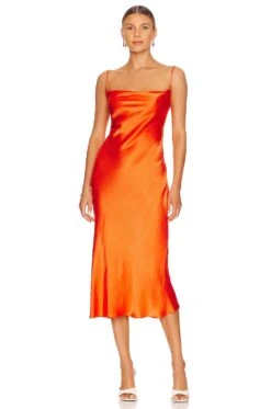 BEC + BRIDGE Lorelai Tie Maxi Dress Fire Red