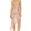 BEC + BRIDGE Florentine Asymmetrical Midi Dress Versailles Floral