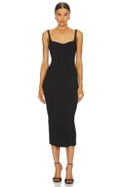BEC + BRIDGE Zoey Midi Dress Black