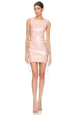 Caroline Mini Dress Pink & Multi