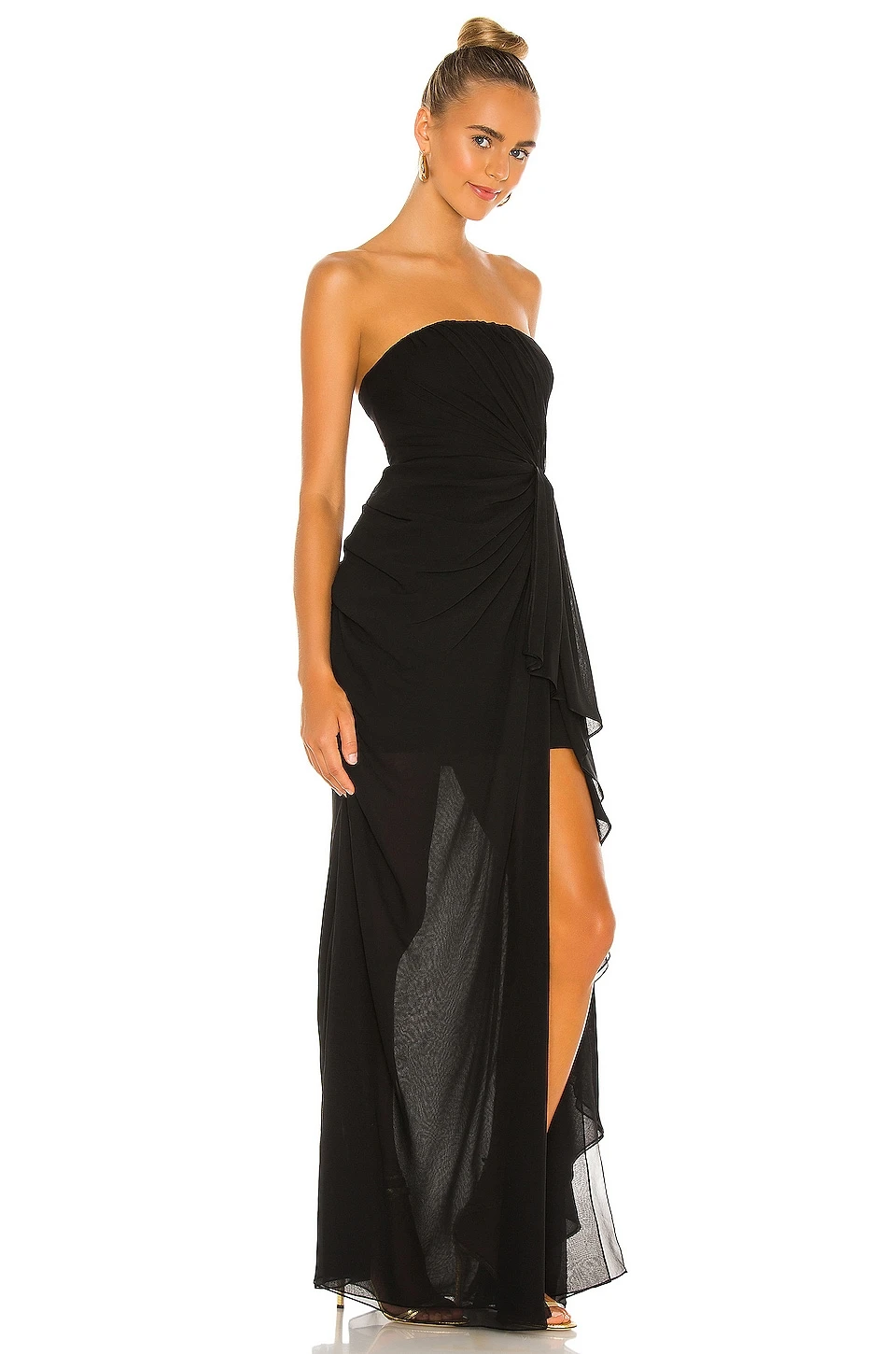 Cinq A Sept Solid Yuki Gown Black - Image 2