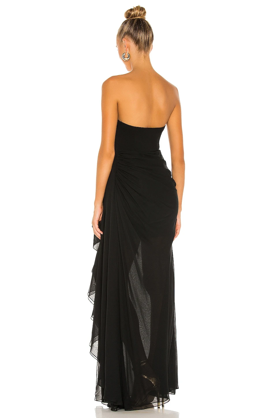Cinq A Sept Solid Yuki Gown Black - Image 3