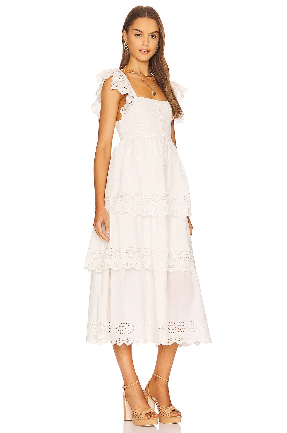 VESTIDO MIDI SUMMER Ivory - Image 2