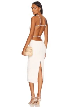 Camila Coelho Jeralyn Midi Dress Ivory