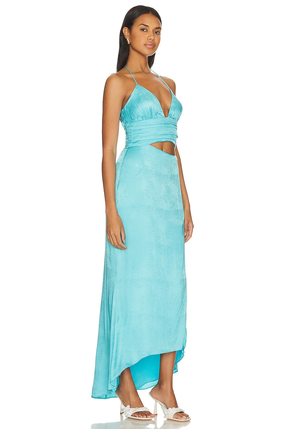 Camila Coelho Jemma Midi Dress Bright Blue - Image 2