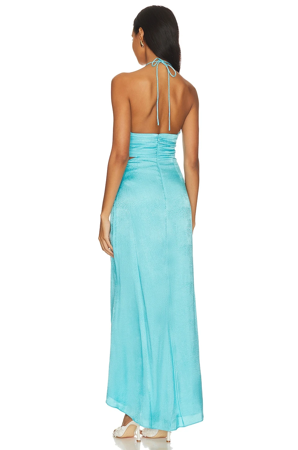 Camila Coelho Jemma Midi Dress Bright Blue - Image 3
