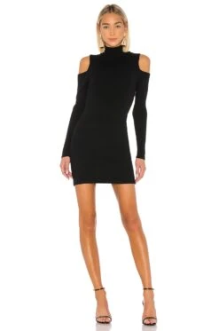 Camila Coelho Taylor Sweater Dress Black