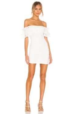 Camila Coelho Eva Mini Dress White