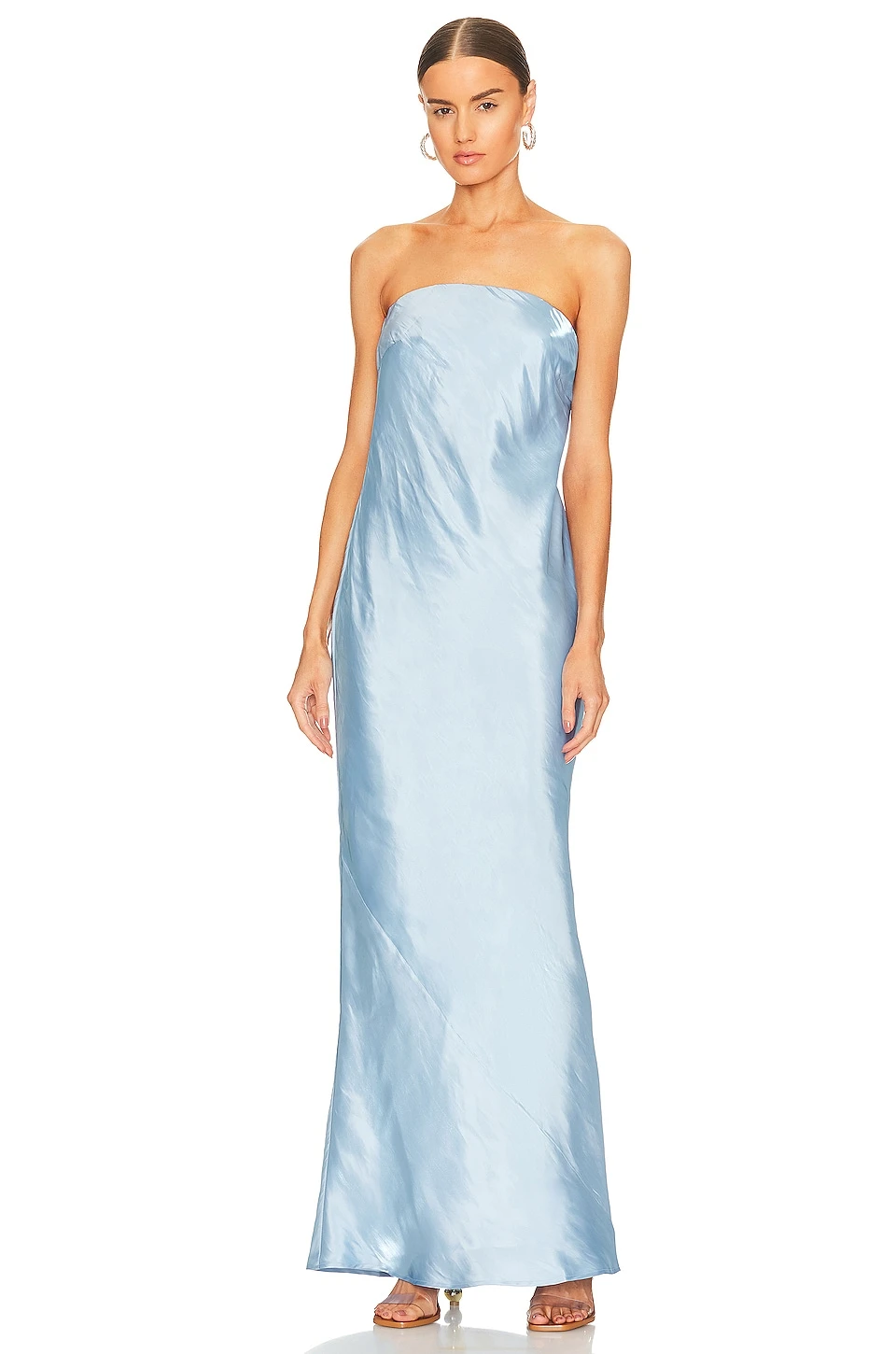 Cult Gaia Perla Gown Ice Blue
