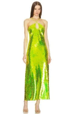 Cult Gaia Lily Dress Acid Fern