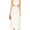 Cult Gaia Theia Dress Off White Str Linen