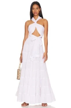 Selma Maxi Dress Pure White