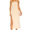 Keisha Midi Dress Tan