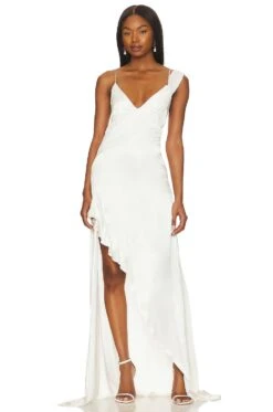 James Maxi Dress White