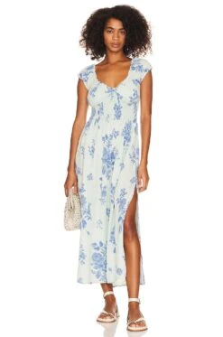 FREE PEOPLE Forget Me Not Midi Lemon Combo