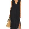 FREE PEOPLE Agatha Midi Dress Black