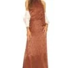 X REVOLVE Raffalo Maxi Dress Chocolate Brown
