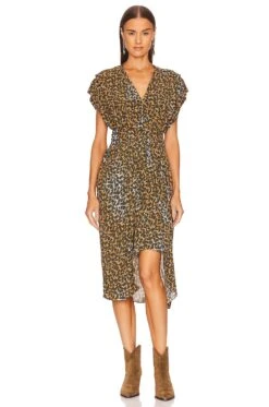 Isabel Marant Etoile Almeya Dress BRONZE