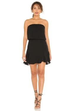 Strapless Mini Dress Black
