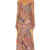 Hartley Trapeze Dress Multi Paisley Scarf