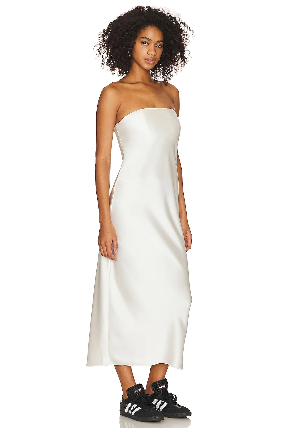 X Maggie MacDonald Oxly Midi Dress Creme - Image 2