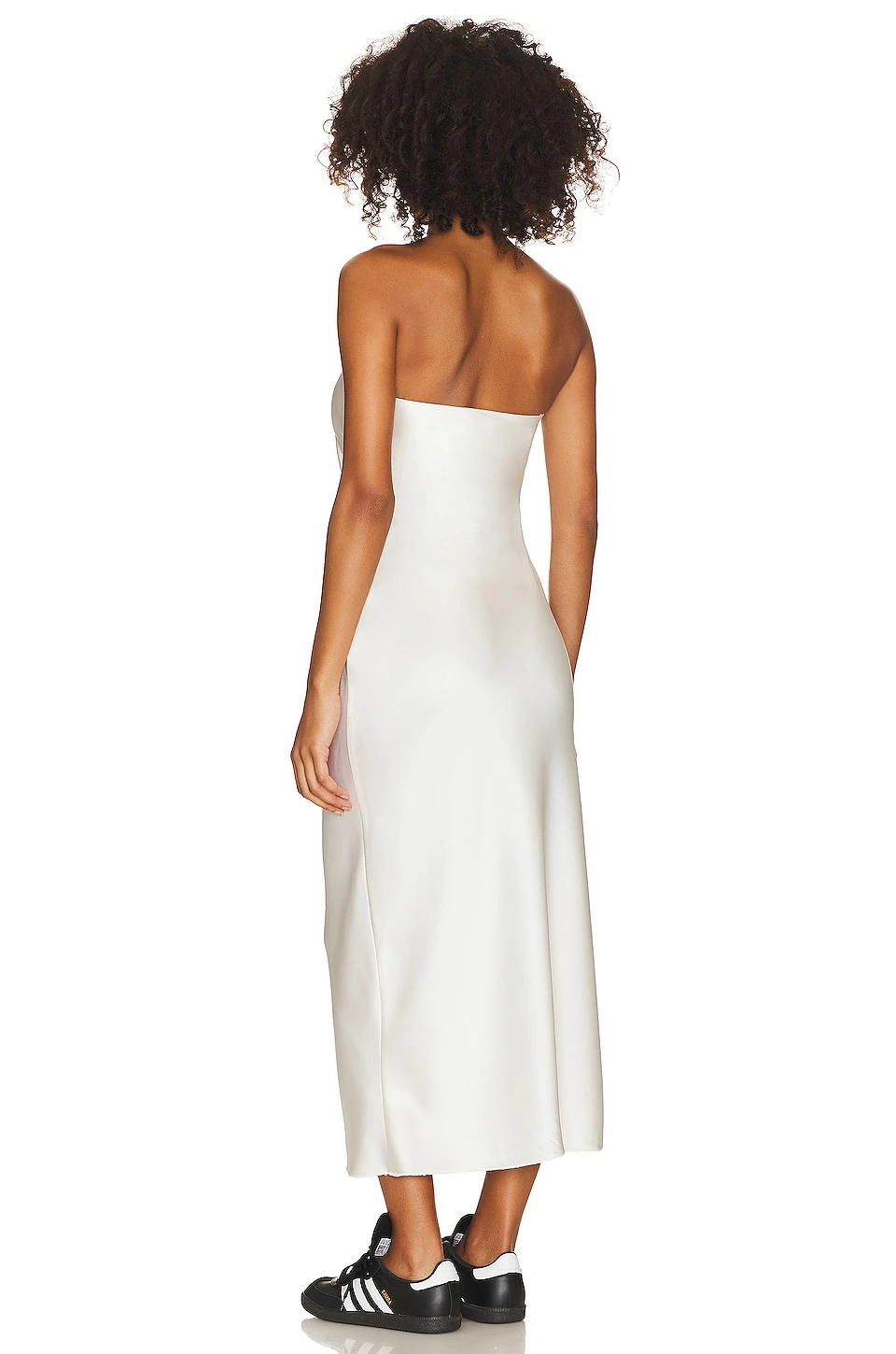 X Maggie MacDonald Oxly Midi Dress Creme - Image 3