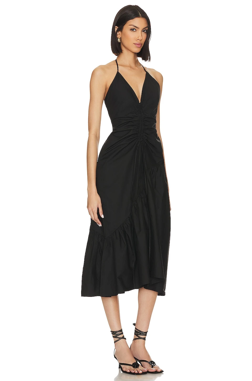 Stanza Midi Dress Black - Image 2