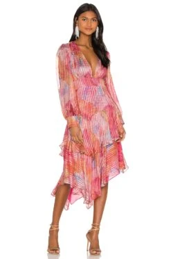 LoveShackFancy Meridian Dress Rainbow Cloud