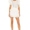 LoveShackFancy Stella Dress Antique White