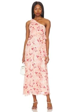 LIKELY Benji Dress Peach Multi