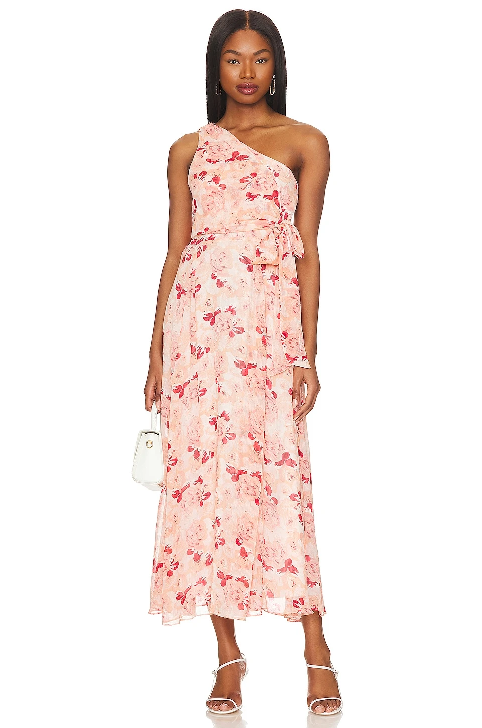 LIKELY Benji Dress Peach Multi