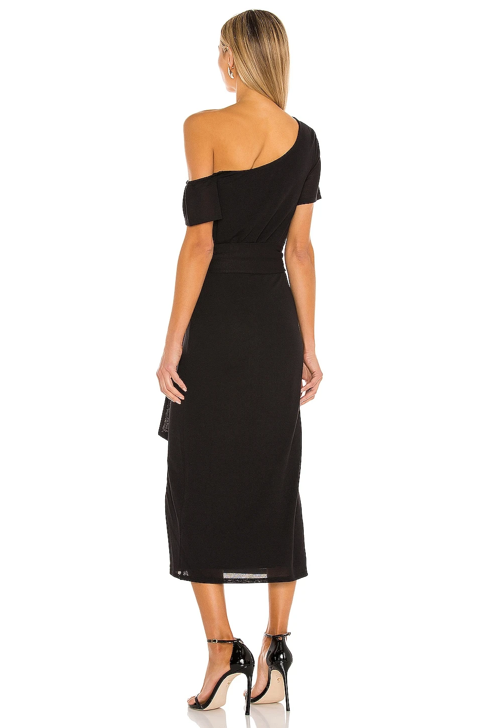 Eden Midi Dress Black - Image 3