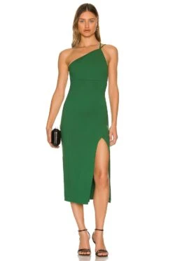 Kim Midi Dress Dark Green