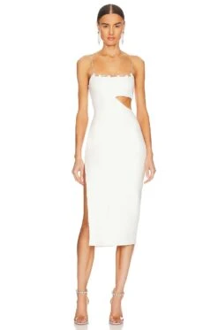 Charlotte Midi Dress White