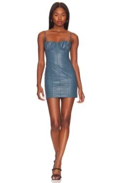 Cherie Mini Dress Sea Blue