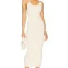 Dara Rosette Midi Dress Cream