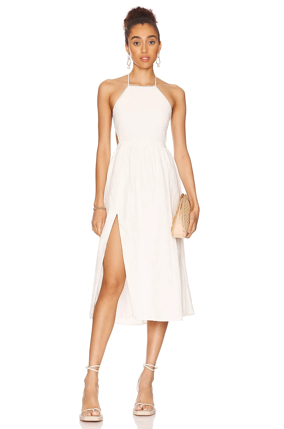 Alina Midi Dress White