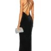 X REVOLVE Tawny Maxi Dress Black