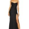 X REVOLVE Cecelia Gown Black