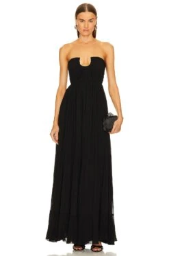 X REVOLVE Azura Maxi Dress Black