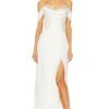 Sharon Gown Pearl White