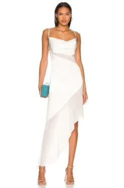 Delfino Slip Dress Ivory