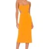 Leighton Midi Dress Orange
