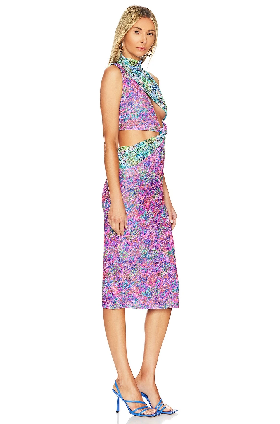 Elea Midi Dress Mixed Florals - Image 2